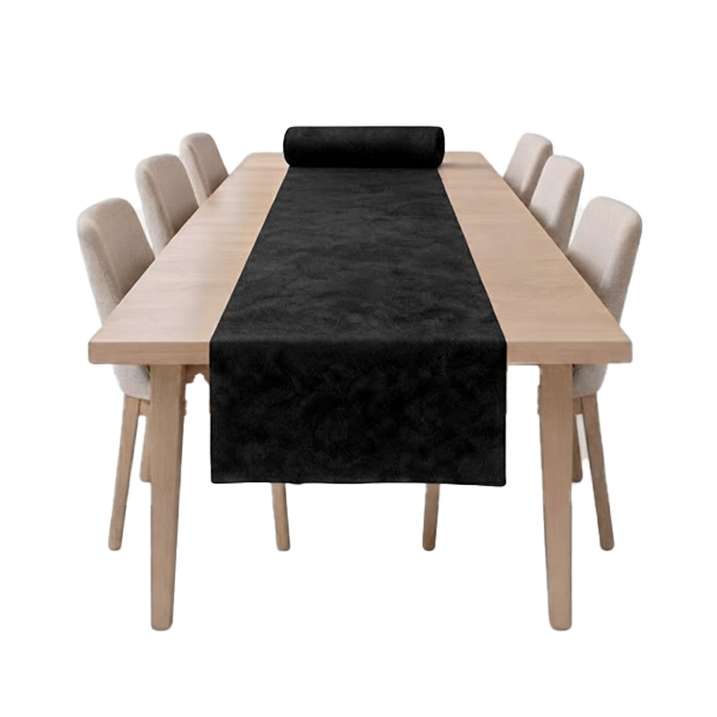 MANTEL ROLLO CAMINO MESA NEGRO NOVOTEX 0,40x12 1 UD - Imagen 2